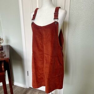Paper Crane Terracotta Corduroy Dress